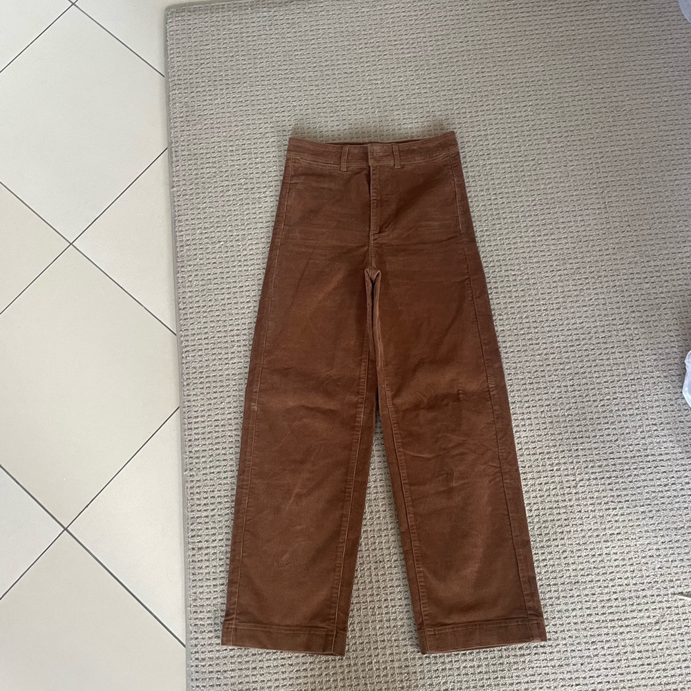 Everlane Brown Corduroy Pants size 2